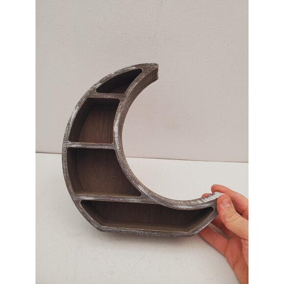 Moon shelf Crescent Moon table Shelf Wood table shelf - Vintage Witchy Wooden - Picture 3 of 10